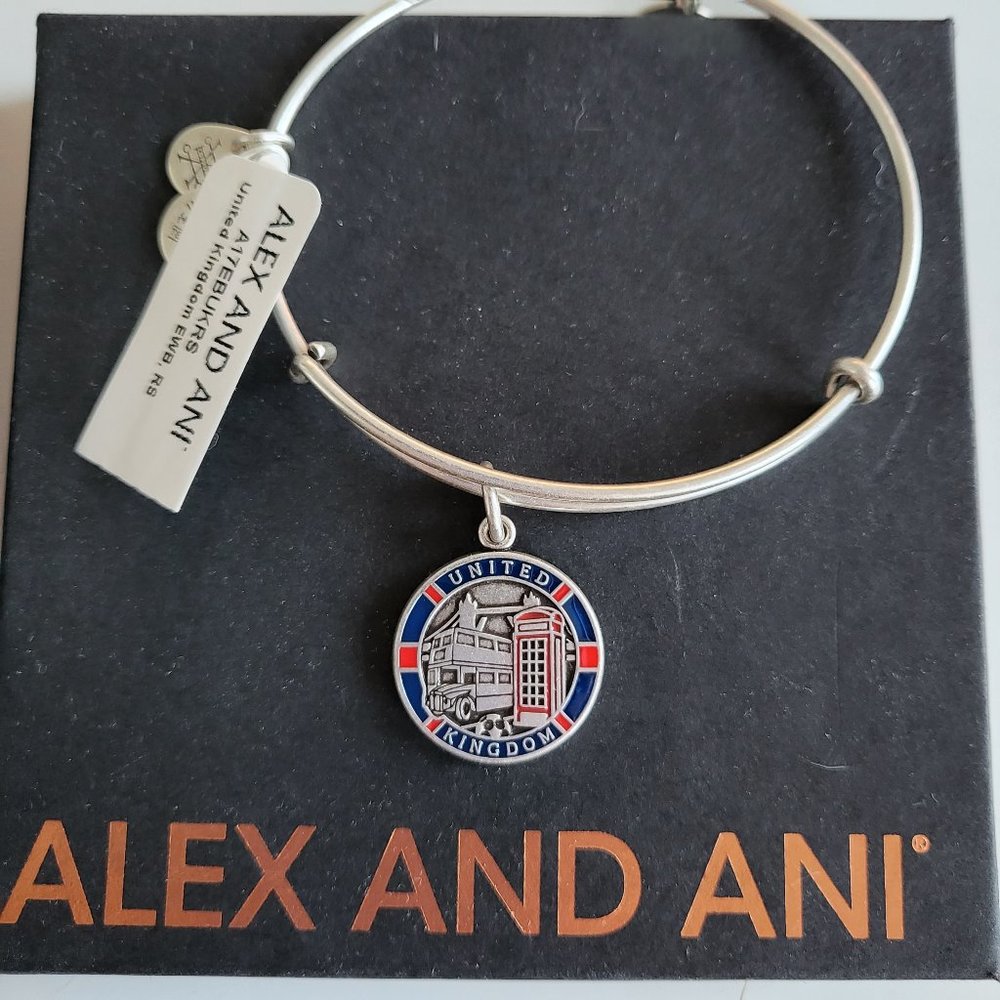 NWT Alex and Ani United Kingdom Bangle - Discontinued!